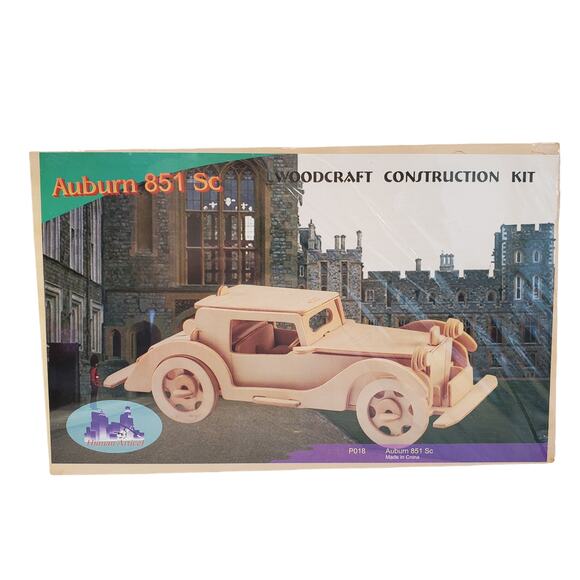 Woodcraft Construction Vintage Car Kit Auburn 851 Speedster SC P018 Model Car Ki - Picture 10 of 10